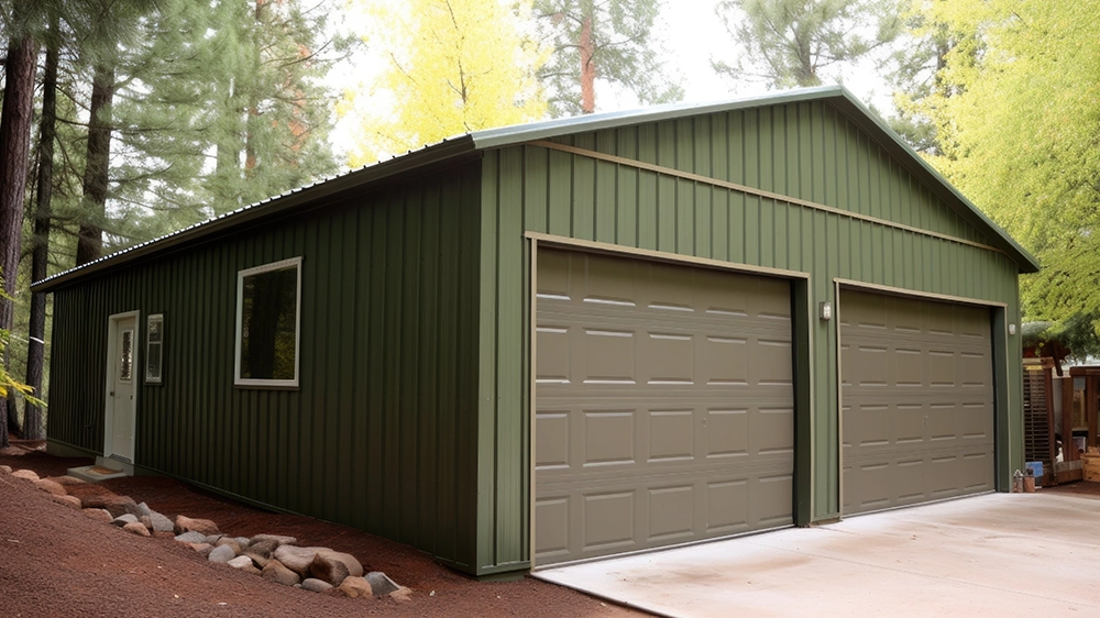 オーダーメイドの鉄骨造ガレージのイメージ画像